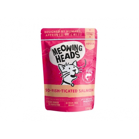 MEOWING HEADS KASSI EINEKOTIKE SO FISH TICATED SALMON 10x100G