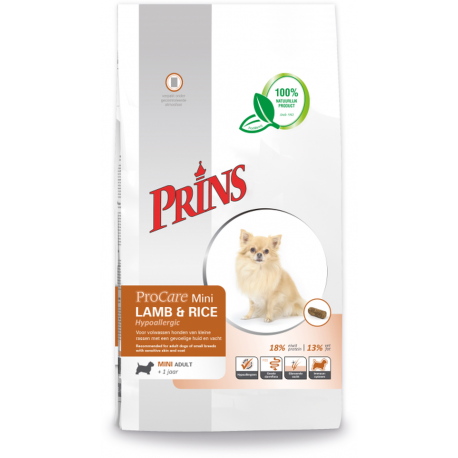 Prins Mini LAMB & RICE Hypoallergic koeratoit 2x3kg