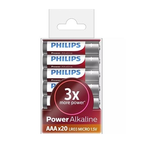 Patarei Philips LR03P AAA Power Alkaline (20 tk)
