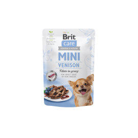 Brit Care Mini pouch Venision fillets in gravy einekotike koertele 24x85g