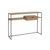 Konsoollaud PARAMO pruun / must, 120x30xH86 cm