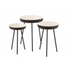 Abilaudade komplekt TRAY valge / must, 3 tk