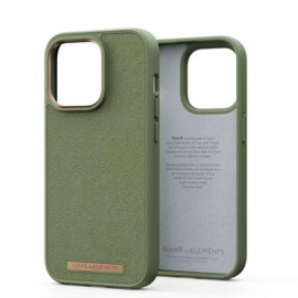 Njord byElements Suede Comfort+, iPhone 14 Plus, roheline - Ümbris