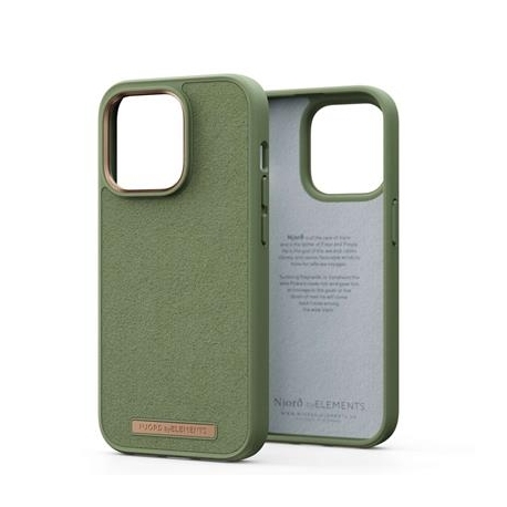 Njord byElements Suede Comfort+, iPhone 14 Pro, roheline - Ümbris
