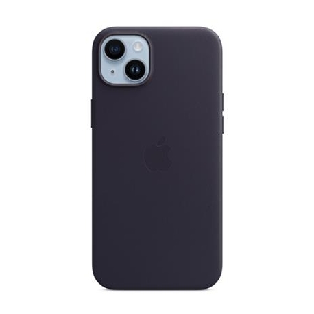 Apple iPhone 14 Plus Leather Case with MagSafe, violetne - Nahkümbris