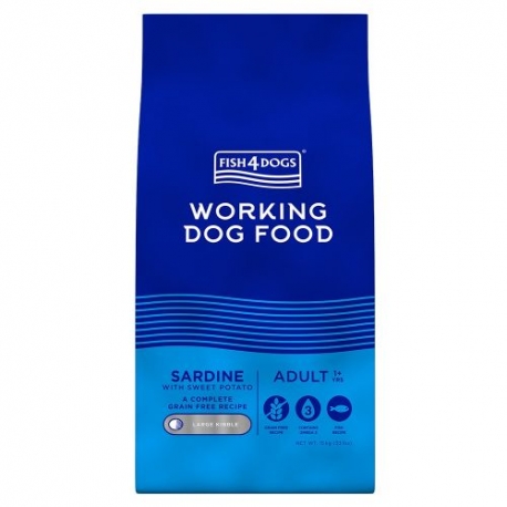 Fish4Dogs koeratoit sardiin väike graanul 6kg