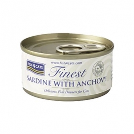 Fish4Cats kassitoit sardiin/anžoovis konserv 10x70g