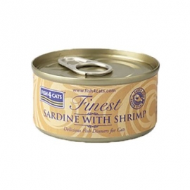 Fish4Cats kassitoit sardiin/krevett konserv 10x70g