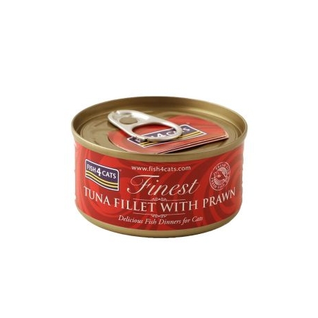 Fish4Cats kassitoit tuunikala/krevett konserv 10x70g
