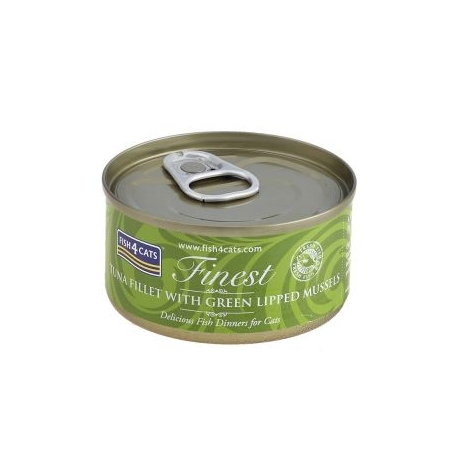 Fish4Cats kassitoit tuunikala/roheline rannakarp konserv 10x70g