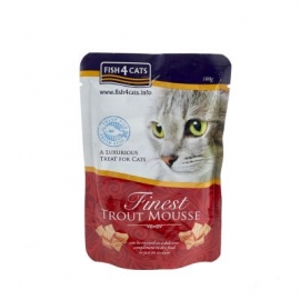 Fish4Cats kassitoit Finest Mousse forell pasteet 6x100g