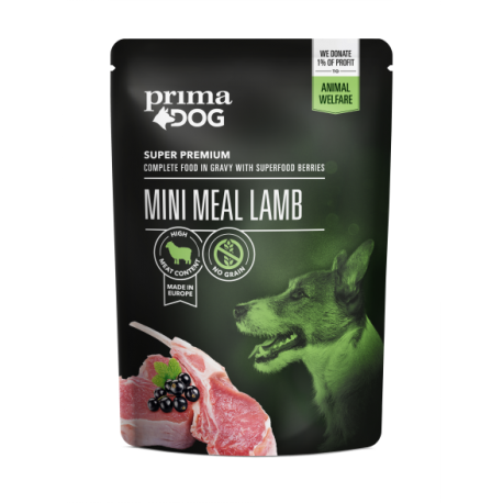 Prima Dog Mini Meal lambaliha eine 24x85g