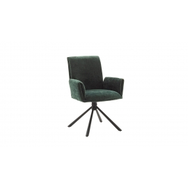 Käetugedega tool BOULDER oliiviroheline / must, 61x63xH86 cm, 2 tk
