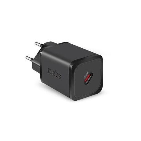 SBS Mini Wall Charger, USB-C, 45 W, must - Vooluadapter