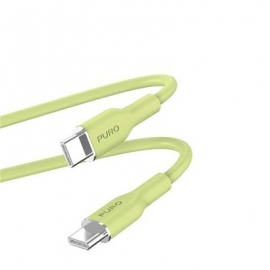 Puro Soft, USB-C / USB-C, 1,5 m, heleroheline - Kaabel
