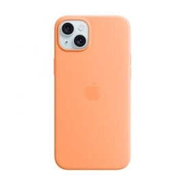 Apple Silicone Case with Magsafe, iPhone 15 Plus, oranž - Ümbris