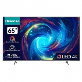 Hisense E7KQ PRO, 65'', Ultra HD, QLED, must - Teler