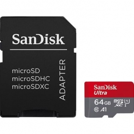 SanDisk Ultra microSD with SD Adapter, 64 GB - Mälukaart