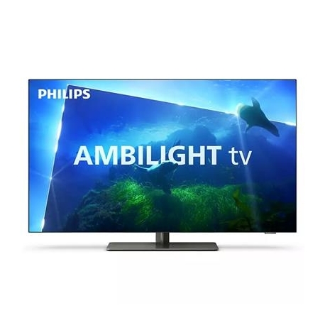 Philips OLED818, 55", OLED, Ultra HD, jalg keskel, hall - Teler