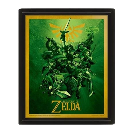 Pyramid International Framed 3D Effect Poster Legend of Zelda Link - Poster