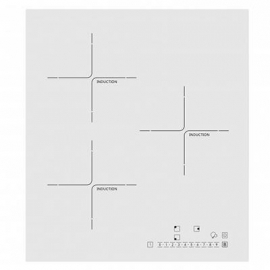Schlosser, laius 45 cm, raamita, valge - Integreeritav induktsioonpliidiplaat