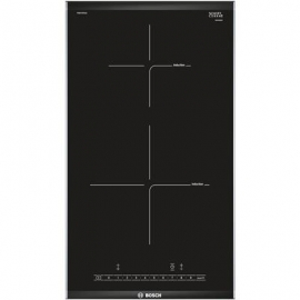 Bosch seeria 6 Domino, laius 30,6 cm, terasraamiga, must - Integreeritav induktsioonpliidiplaat