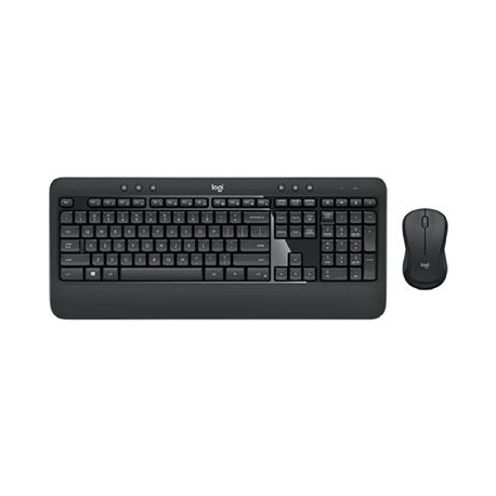Logitech MK540, US, must - Juhtmevaba klaviatuur + hiir