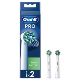 Braun Oral-B Cross Action Pro, 2 tk, valge - Varuharjad