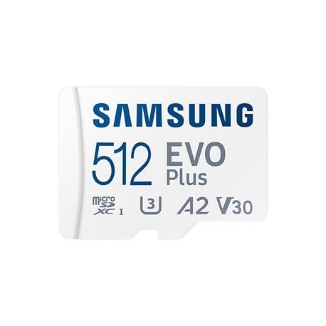 Micro SDXC mälukaart Samsung EVO Plus 2021 + SD adapter (512GB)