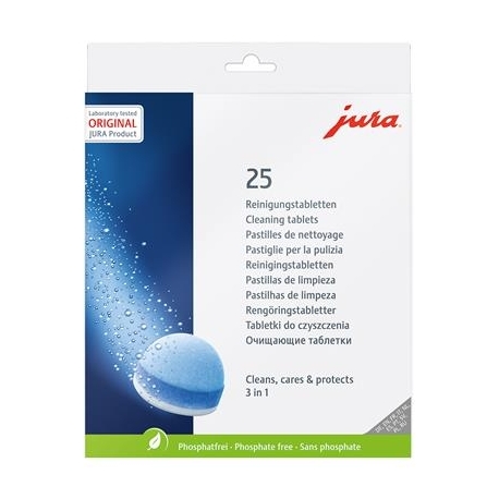 JURA, 25 tk - 3-faasilised puhastustabletid