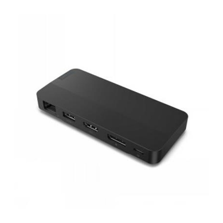 Lenovo USB-C Dual Display Travel, 100 W - Sülearvuti dokk