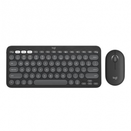 Logitech Pebble 2 Combo for Mac, US, must - Juhtmevaba klaviatuur ja hiir