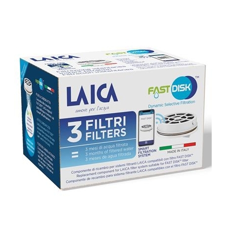Veefilter Laica Fast Disk 3-pakk