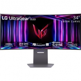 LG UltraGear OLED, 34'', WQHD, OLED, 240 Hz, nõgus, must - Monitor