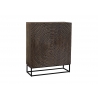 Kapp ZEN tumepruun / must, 100x38xH120 cm