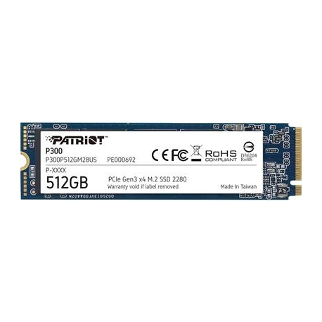 Patriot P300, 512 GB, M.2 PCIe Gen 3x4 - SSD