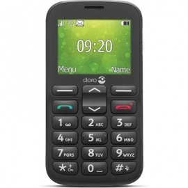 Doro 1380, must - Mobiiltelefon