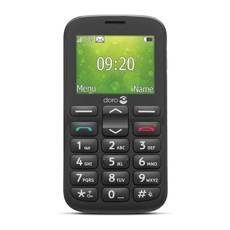 Doro 1380, must - Mobiiltelefon