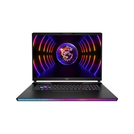 MSI Raider GE78 HX, 17'', QHD, 240 Hz, i9, 32 GB, 2 TB, RTX 4080, W11P, ENG, must - Sülearvuti