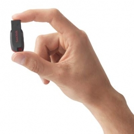 SanDisk Cruzer Blade, USB-A, 64 GB, must - Mälupulk