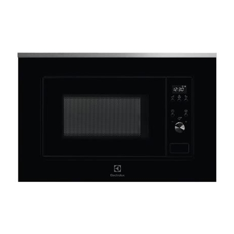 Electrolux, 20 L, 700 W, must/roostevaba teras - Integreeritav mikrolaineahi