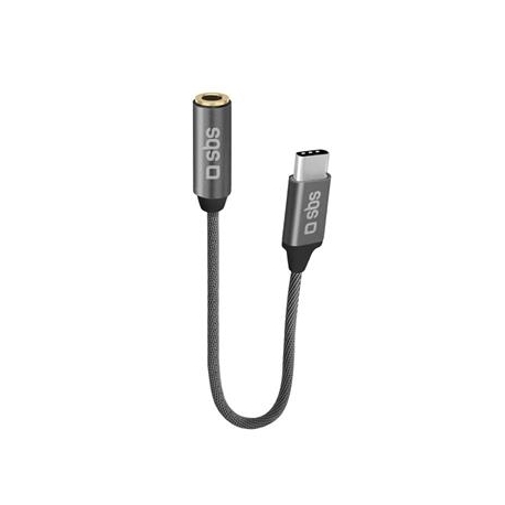 SBS, USB-C - 3,5 mm pesa, tumehall - Adapter