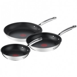 Tefal Duetto+, 20/24/28 cm, 3-osaline, roostevaba teras - Praepannide komplekt