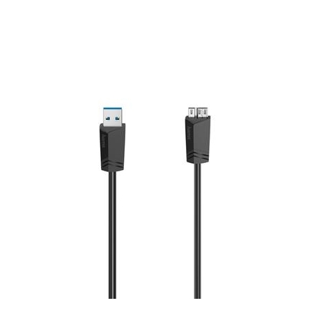 Hama Micro-USB Cable, 5 Gbit/s, 0,75 m, must - Kaabel