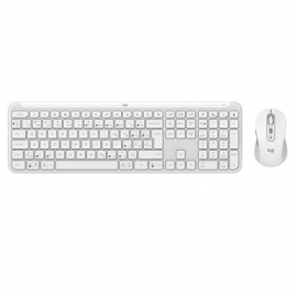 Logitech Signature Slim Combo MK950, US, valge - Juhtmevaba desktop