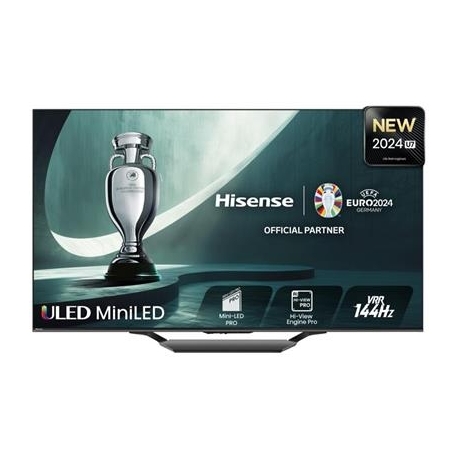 Hisense U7NQ, 55'', 4K UHD, Mini LED, must - Teler