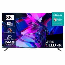 Hisense U7KQ, 85'', Ultra HD, Mini LED, must - Teler