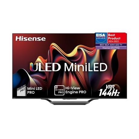 Hisense U7NQ, 65'', 4K UHD, Mini LED, must - Teler