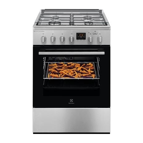 Electrolux Steambake, 58 L, laius 60 cm, roostevaba teras - Gaasipliit elektriahjuga