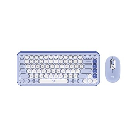 Logitech POP Icon Combo, US, lilla/valge - Juhtmevaba desktop